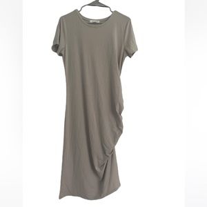 Treasure & Bond Side Ruched Body-con Dress-Size Large